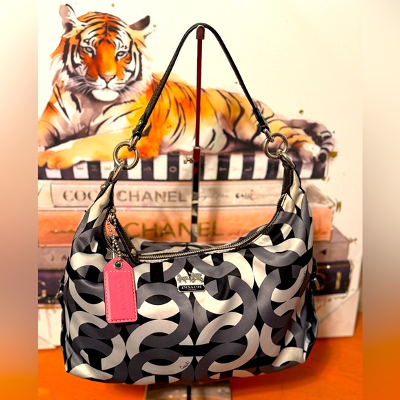 Coach Handbags - Coach Madison Op Art Hailey Shoulder Bag